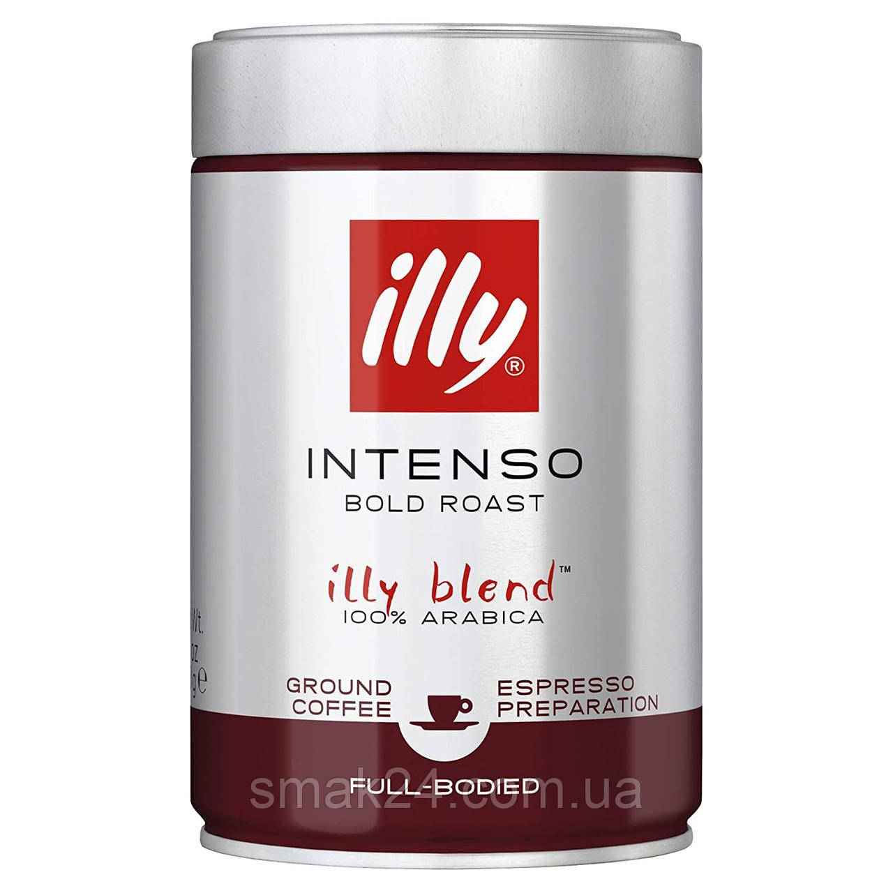 Кава мелена ILLY INTENSO Dark Roasted (темна обжарювання) 250г Італія