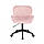Перукарське крісло на пневматиці Hrove Form HR111K рожевий велюр чорна основа, фото 4