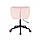 Перукарське крісло на пневматиці Hrove Form HR111K рожевий велюр чорна основа, фото 5