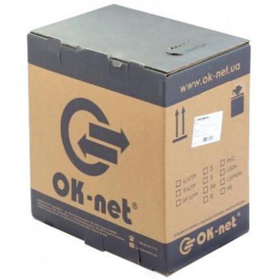 Кабель мережевий OK-Net UTP 500м cat.5, 2 пари, зовнішній (U/UTP-cat.5) (КПП-ВП (100) 2х2х0,50 / 500), фото 1