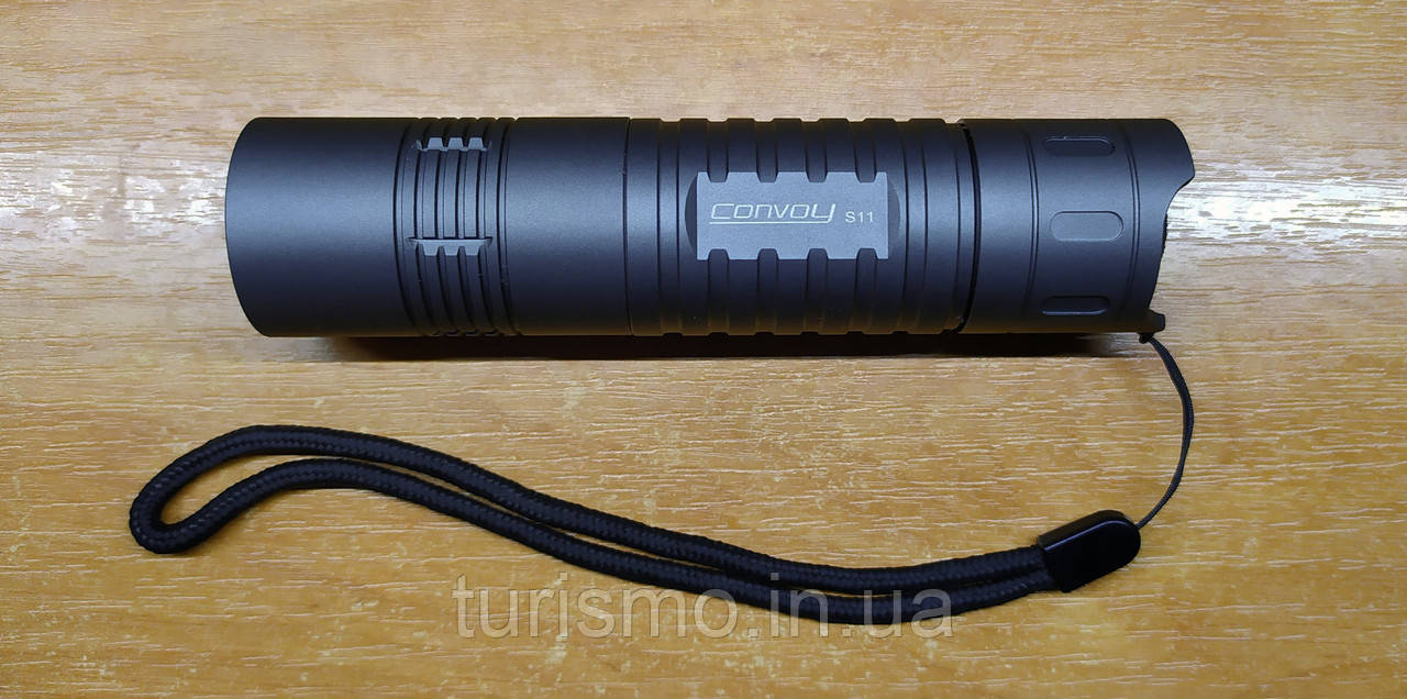 Convoy S11 корпус сірий Luminus SST-40 6500K рефлектор SMO драйвер 12 груп 6000mA термоконтроль, 2300 Lm