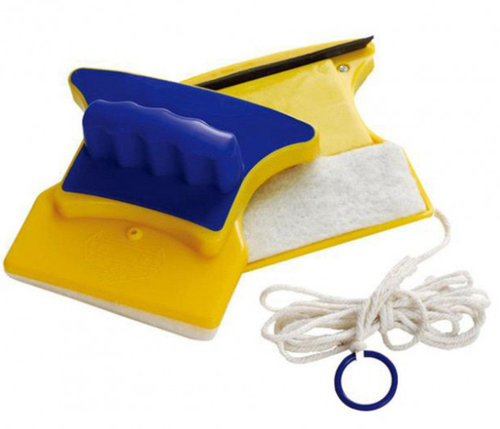 Магнітна щітка для безпечного, двостороннього миття вікон Glass Cleaner 12 мм, фото 1
