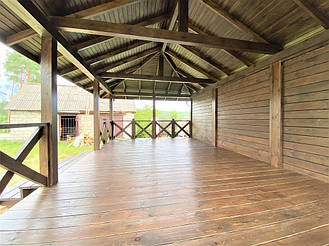 Деревянная беседка из бруса от производителя  3