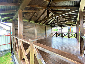 Деревянная беседка из бруса от производителя  8