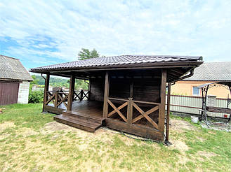 Деревянная беседка из бруса от производителя  10