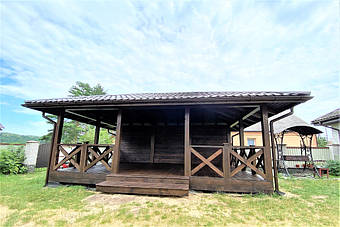 Деревянная беседка из бруса от производителя  12