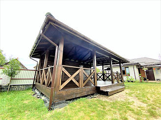 Деревянная беседка из бруса от производителя  13