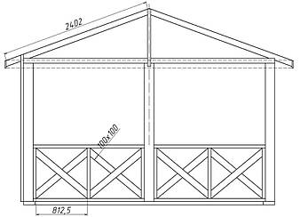 Деревянная беседка из бруса от производителя  14