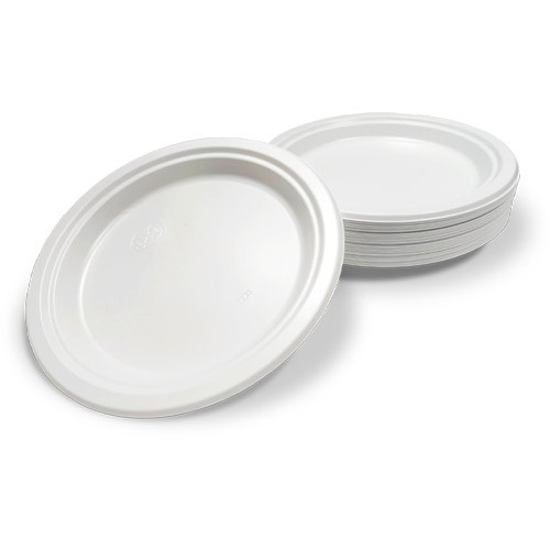 Пластикова тарілка кругла Преміум біла - 25 шт, D220