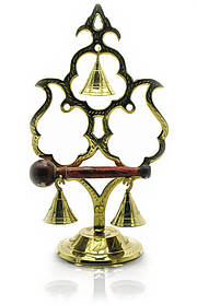 Гонг бронзовий "3 дзвоника" (22х12х8 см)