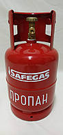 Металевий газовий пропановий балон 7.3 літра з запобіжним клапаном SAFEGAS