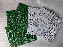 Плата годин на газорозрядних індикаторів IN-12 неон