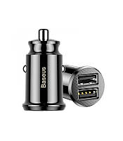 Автомобильное зарядное устройство Baseus Grain Car Charger (Dual USB 5V 3.1A) Black