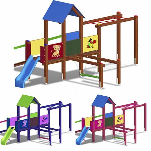 Ігровий майданчик SmileKIds М2. Розмір 5100х4700х3100. Будь-який колір, фото 1