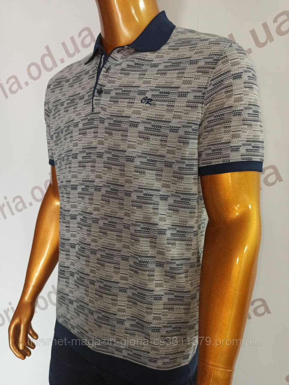 Чоловіча футболка поло Caporicco. PSL-8831. Розміри: Батал 2XL(2),3XL,4XL.