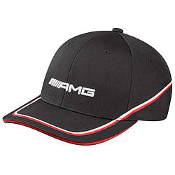 Чоловіча бейсболка Mercedes-Benz men's cap, AMG, black / red / white артикул B66952886