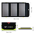 Портативна сонячна батарея Allpowers 21Вт + 10000мAh Power Bank Fast Charging панель 2USB 5В, фото 6