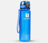Многоразовая бутылка для воды Harmony 500 мл, ударопрочная, голубая