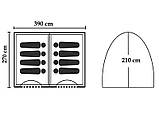 Намет 6-місний GreenCamp GC1610, автомат (р-р 390 х 270 х 180/210 см, оранжевий), фото 3