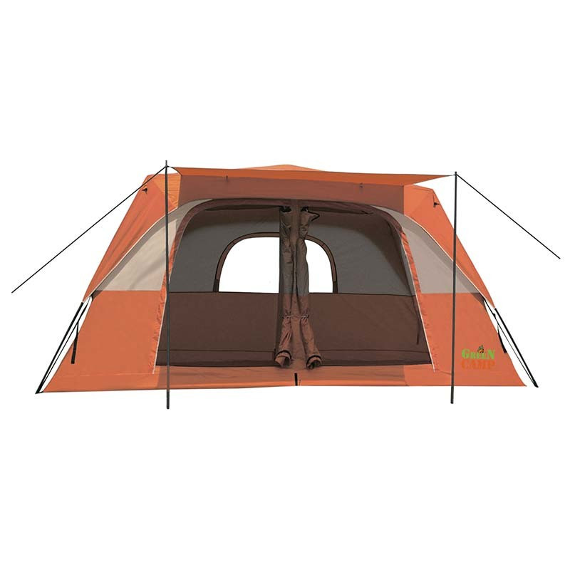 Палатка 6-ти местная GreenCamp GC1610, автомат(р-р 390 х 270 х 180/210 см, оранжевый) - фото 2 - id-p19753863