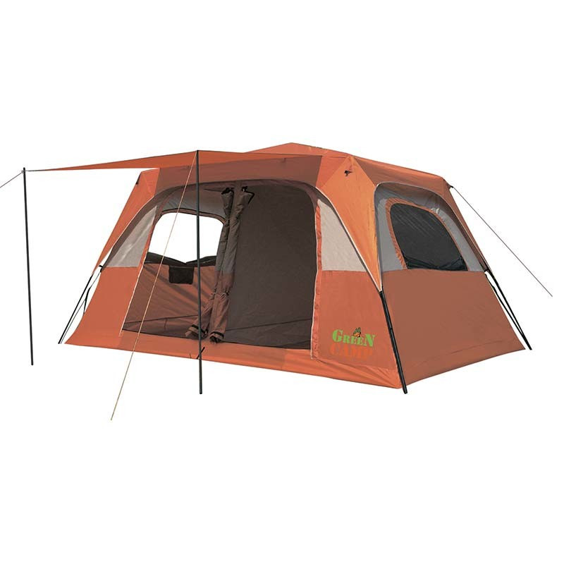 Палатка 6-ти местная GreenCamp GC1610, автомат(р-р 390 х 270 х 180/210 см, оранжевый) - фото 1 - id-p19753863