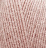 Нитки пряжа для в'язання напіввовна LANA GOLD FINE Лана Голд Файн №161 - пудра
