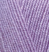 Нитки пряжа для в'язання напіввовна LANA GOLD FINE Лана Голд Файн №166 - ліловий