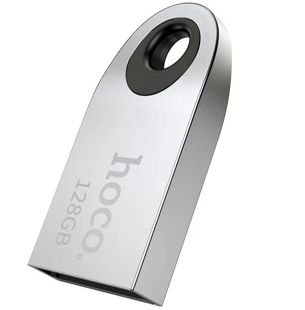 Флешка HOCO USB UD9 128GB, срібляста, фото 1