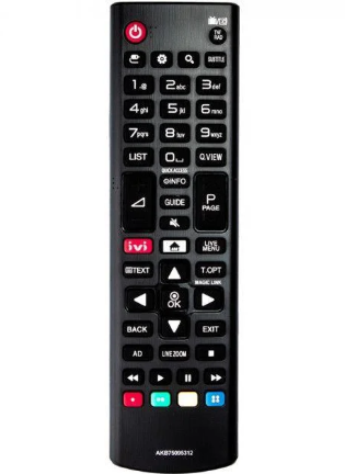 Пульт ДУ для LG AKB75095312 (AKB75375611) з кнопкою " ivi "