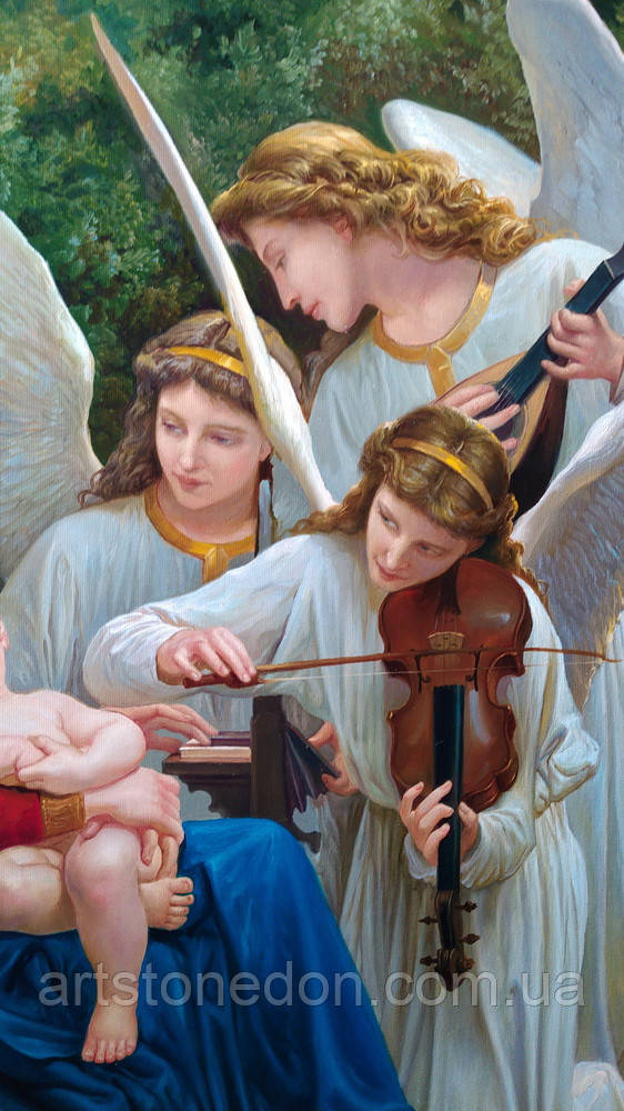 Картина Адольфа Вільяма Бугро "Пісня ангелів" - фото 9 - id-p551043831
