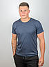 Футболка чоловіча Однотонна Т.Синій меланж 1300м, XL (1шт), фото 2