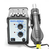 Паяльна станція Baku BK-858A фен, аналогове регулювання, металевий корпус