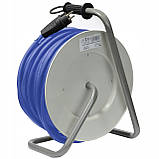 Подовжувач на котушці Pawbol 40м КГНВ 3*1,5 мм2 3,6 кВт 16А 220В 4 розетки IP54 (електричний із заземленням), фото 3