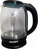 Электрочайник Banoo BN-2020 прозрачный с подсветкой 2 л.