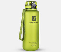 Пластиковая бутылка для воды Harmony 1.5 л, ударопрочная, зеленая