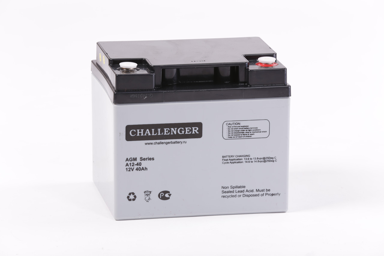 AGM акумулятор Challenger A12-40 Ah 12V