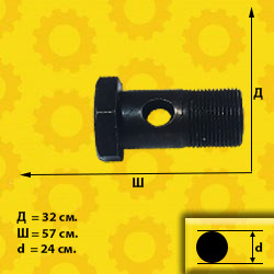 Болт-штуцер D=32 М24х57 40-4607037
