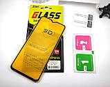 Захисне скло 9D full glue для Oppo Realme 5 Pro, black, повне проклеювання, фото 3