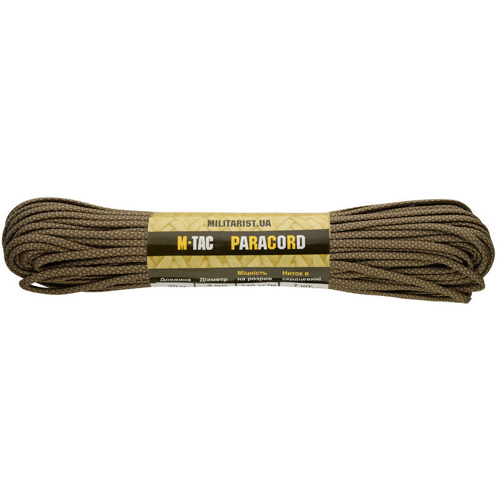 M-Tac паракорд 550 type III Foliage/Tan Diamond 30м