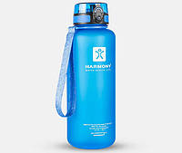 Бутылочка для воды спортивная Harmony 1.5 л, ударопрочная, голубая