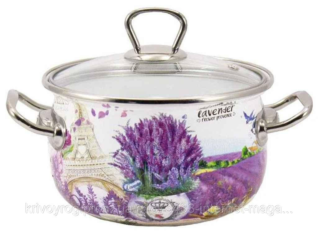 Каструля глибока 5,1л d=22 Лаванда 16707 (Т) 80734 ТМ INTEROS, фото 1