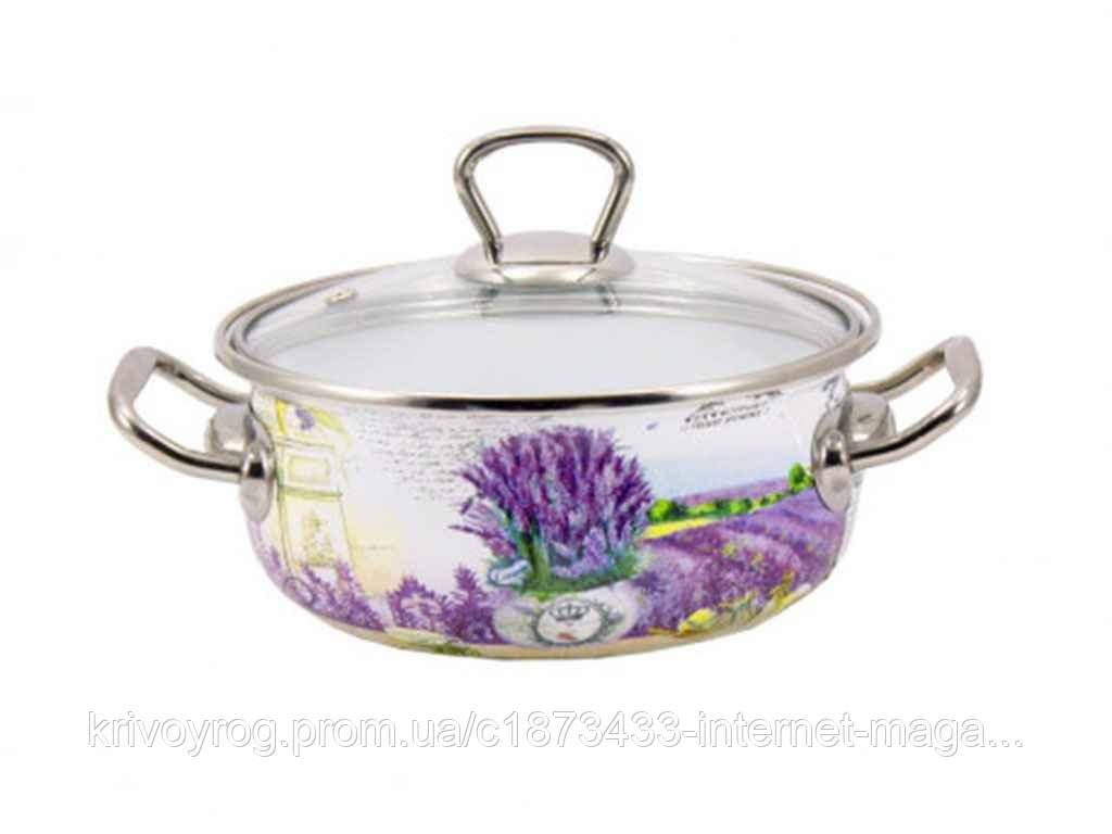 Каструля мілка 1,5л d=16 лаванда 16707 (Т) 80999 ТМ INTEROS, фото 1