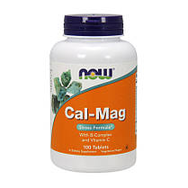Кальцій магній стрес формула NOW Foods Cal-Mag stress formula 100 табл, фото 2