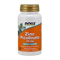 Цинк NOW Foods Zinc Picolinate 50 мг 120 капс, фото 4