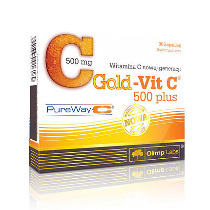 Вітамін С Olimp Gold Vit C 500 plus 30 капс Топ продаж, фото 1