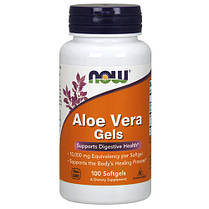 Алое Віра NOW Aloe Vera Gels 100 гел капс, фото 3