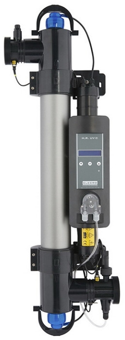 Ультрафіолетова установка до басейну Elecro Steriliser UV-C HRP-55-EU / індикатор служби лампи + дозуючий насос