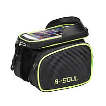 Велосумка нарамна подвійна під смартфон 6,2" (B-soul), фото 3