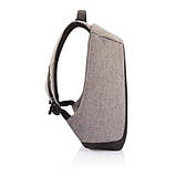 Міський рюкзак антивор під ноутбук Боббі Bobby з USB / з захистом від крадіжок сірий, фото 3