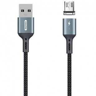 Магнітний USB Data кабель Remax RC-156m Cigan Magnets microUSB to USB 3.0 A, 1m black